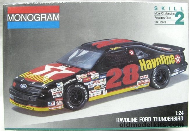 Monogram Havoline Ford Thunderbird NASCAR Racer, 2430 plastic model kit